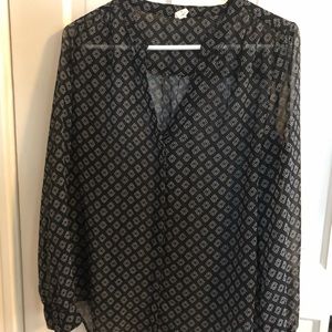 Sheer Black Blouse